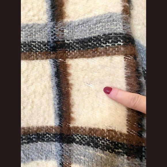 Vintage Roka L'tda Blanket Shawl Poncho Throw Wool Handmade RARE - Picture 6 of 9